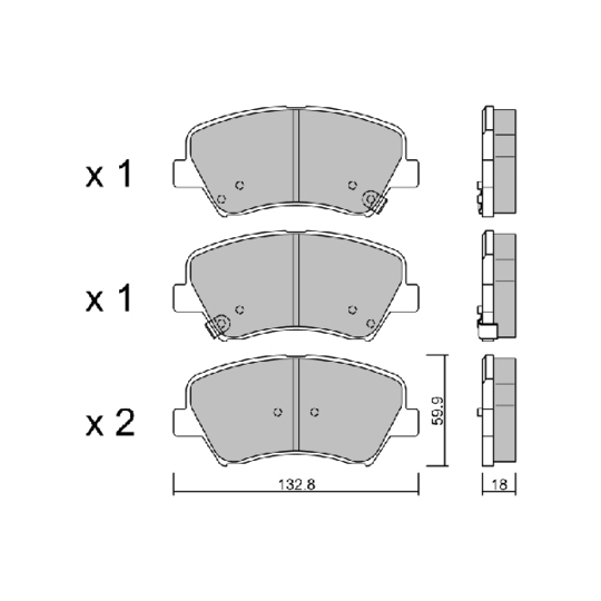 Brake Pad Set, disc brake