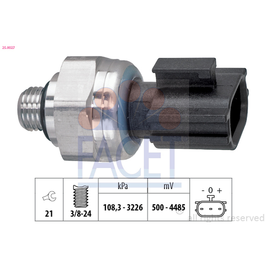 25.0027 - Pressure Switch, air conditioning 