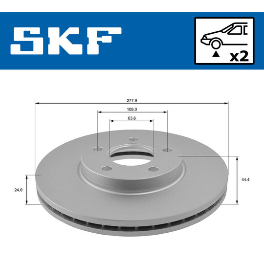 VKBD 80270 V2 - Brake Disc 