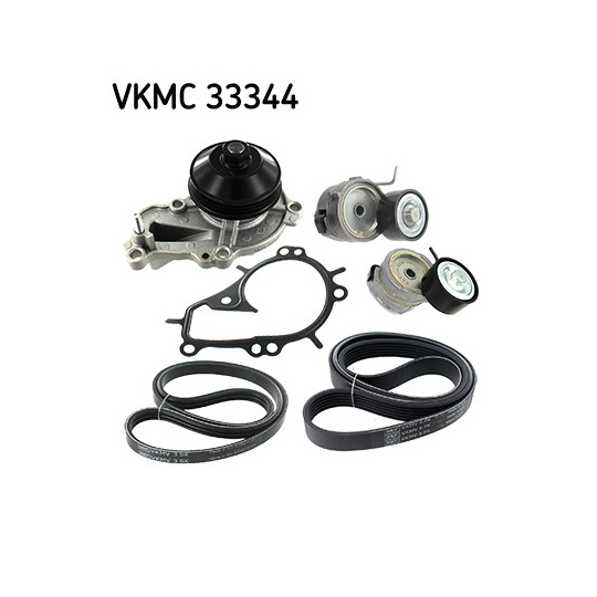 VKMC 33344 - Water Pump + V-Ribbed Belt Set 