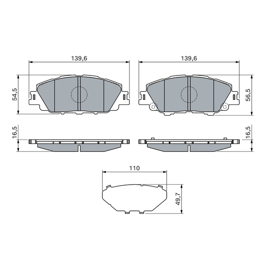 0 986 460 152 - Brake Pad Set, disc brake 