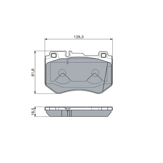 0 986 460 127 - Brake Pad Set, disc brake 