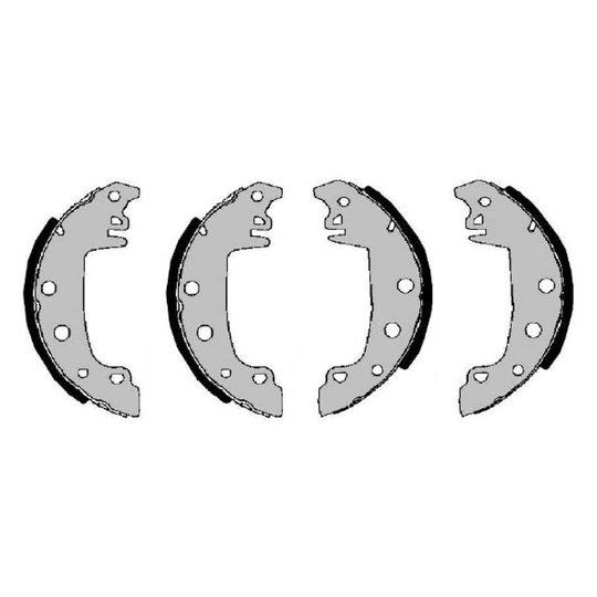 F 026 004 546 - Brake Shoe Set 