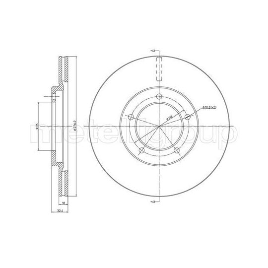 23-0244 - Brake Disc 