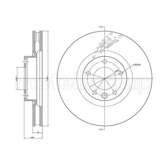 23-1086C - Brake Disc 