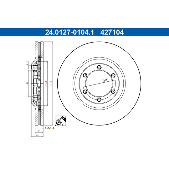 24.0127-0104.1 - Brake Disc 