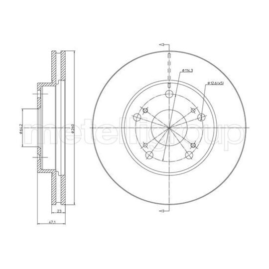 23-1635C - Brake Disc 