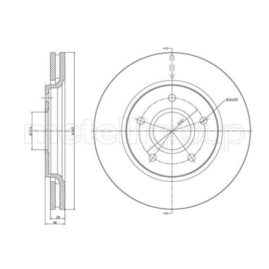 23-1381C - Brake Disc 