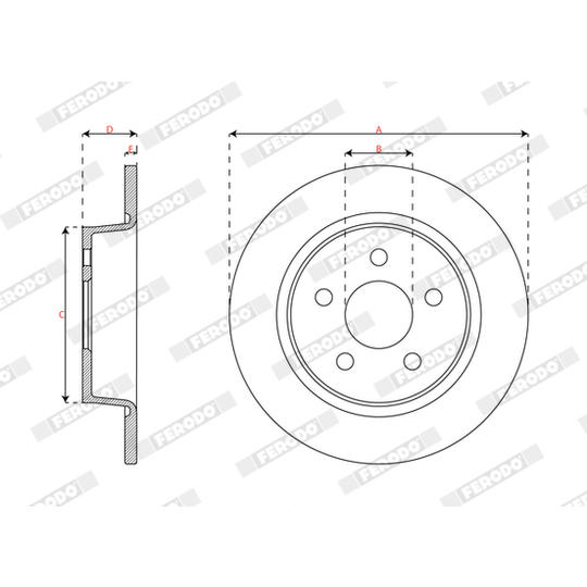 DDF3123 - Brake Disc 