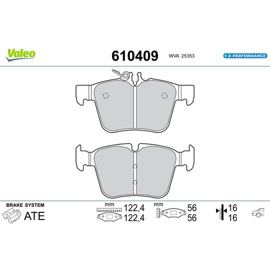 610409 - Brake Pad Set, disc brake 