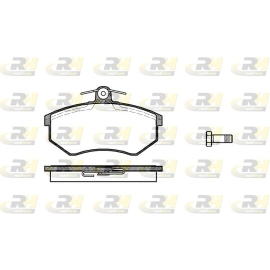 2134.10 - Brake Pad Set, disc brake 