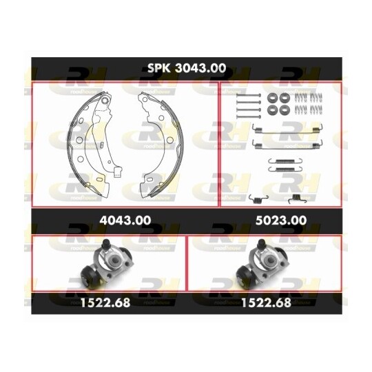 SPK 3043.00 - Brake Set, drum brakes 