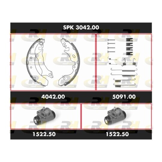 SPK 3042.00 - Brake Set, drum brakes 