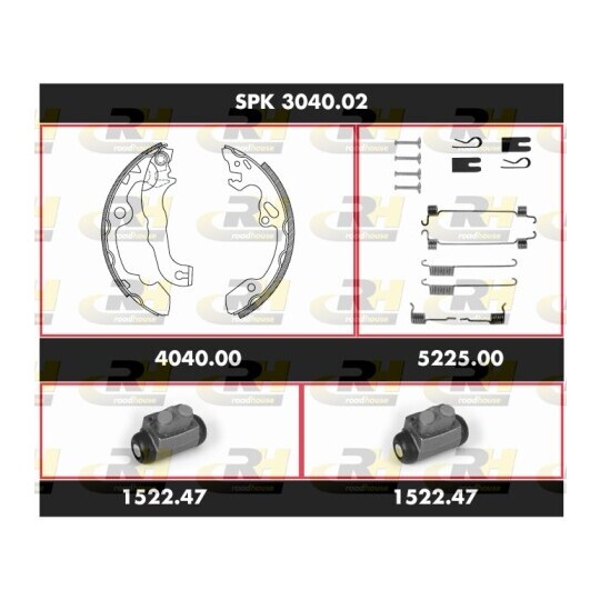 SPK 3040.02 - Brake Set, drum brakes 
