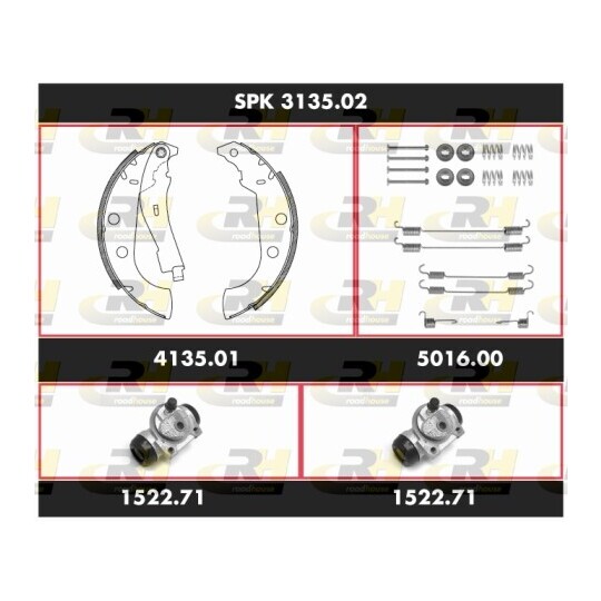 SPK 3135.02 - Brake Set, drum brakes 