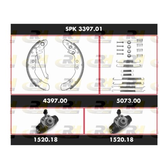 SPK 3397.01 - Brake Set, drum brakes 