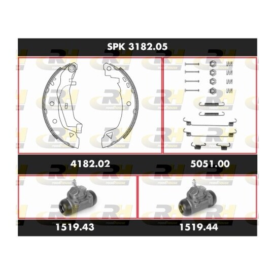 SPK 3182.05 - Brake Set, drum brakes 