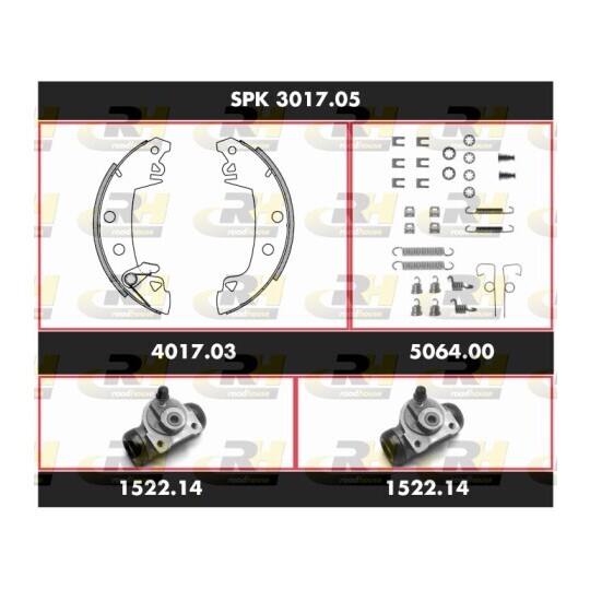 SPK 3017.05 - Brake Set, drum brakes 