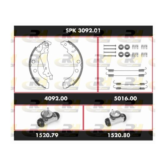 SPK 3092.01 - Brake Set, drum brakes 