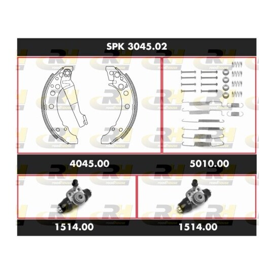 SPK 3045.02 - Brake Set, drum brakes 