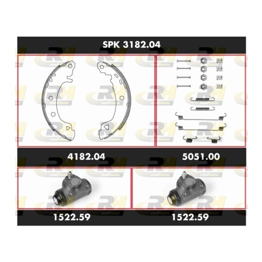 SPK 3182.04 - Brake Set, drum brakes 