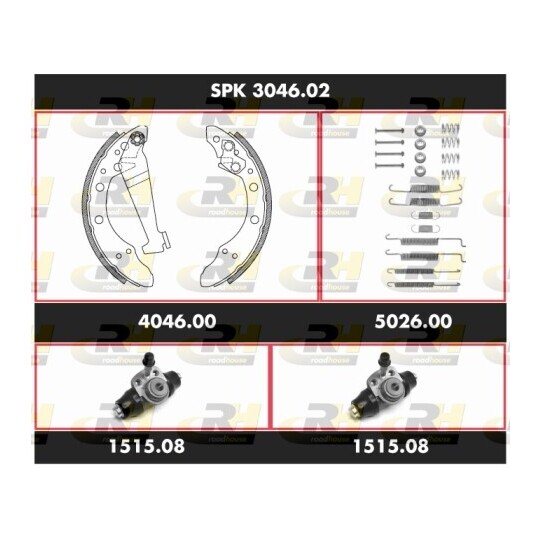 SPK 3046.02 - Brake Set, drum brakes 