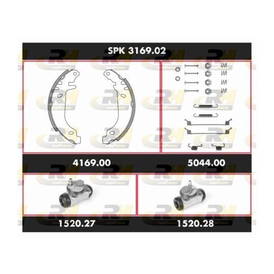 SPK 3169.02 - Brake Set, drum brakes 