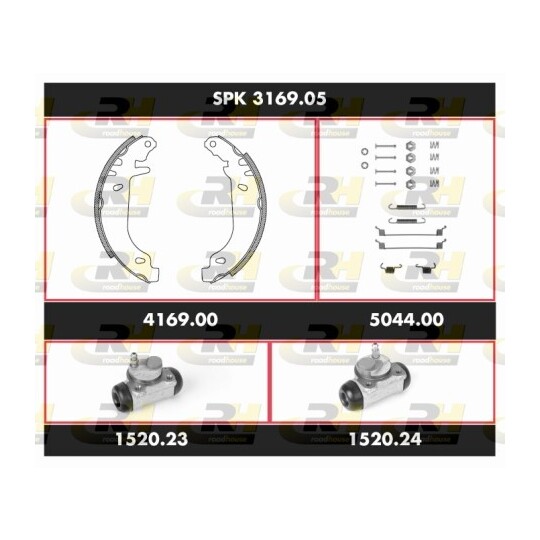 SPK 3169.05 - Brake Set, drum brakes 