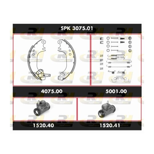 SPK 3075.01 - Brake Set, drum brakes 