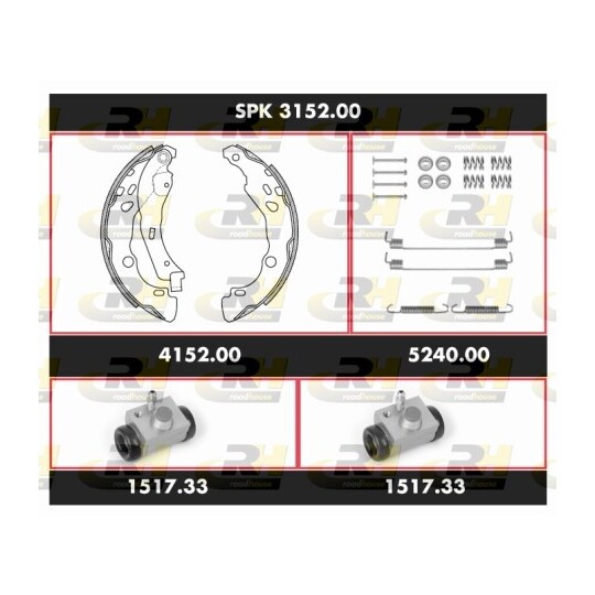 SPK 3152.00 - Brake Set, drum brakes 