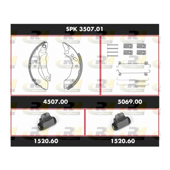 SPK 3507.01 - Brake Set, drum brakes 
