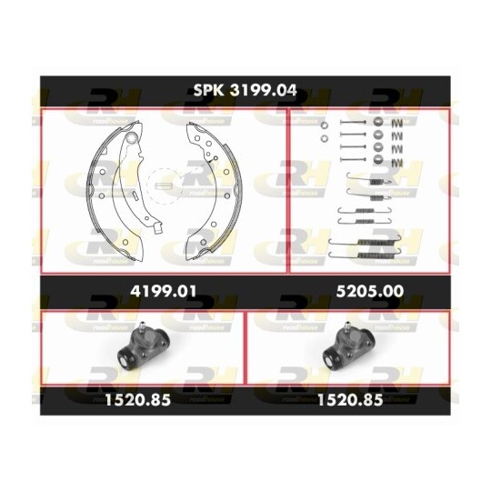 SPK 3199.04 - Brake Set, drum brakes 