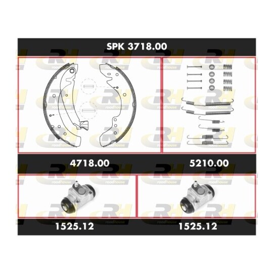 SPK 3718.00 - Brake Set, drum brakes 