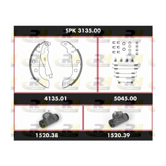 SPK 3135.00 - Brake Set, drum brakes 