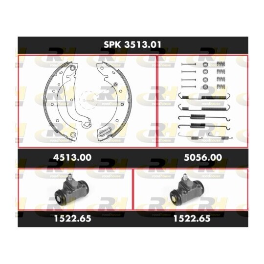 SPK 3513.01 - Brake Set, drum brakes 