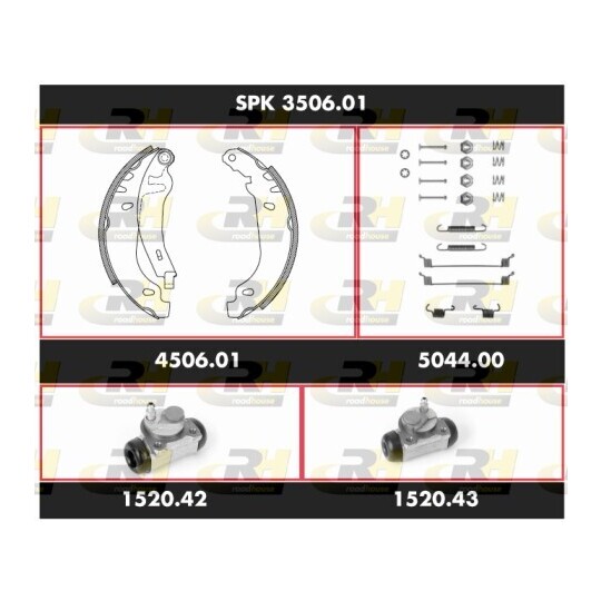 SPK 3506.01 - Brake Set, drum brakes 