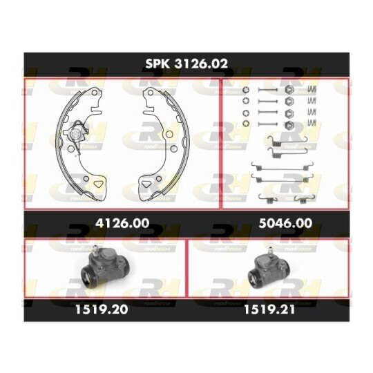 SPK 3126.02 - Brake Set, drum brakes 