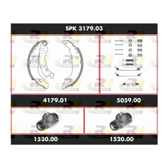 SPK 3179.03 - Brake Set, drum brakes 