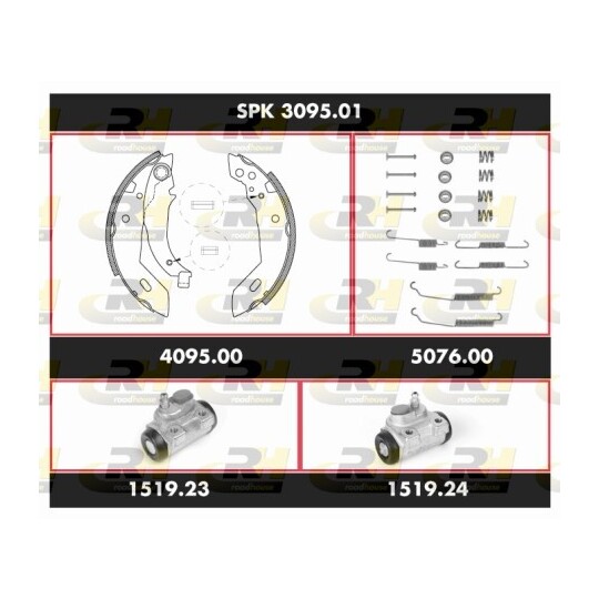 SPK 3095.01 - Brake Set, drum brakes 