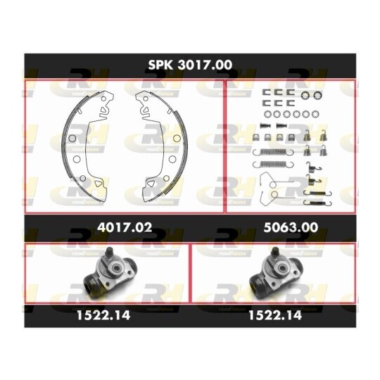 SPK 3017.00 - Brake Set, drum brakes 