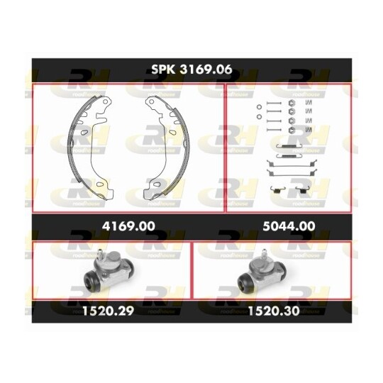 SPK 3169.06 - Brake Set, drum brakes 