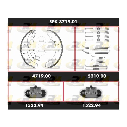 SPK 3719.01 - Brake Set, drum brakes 