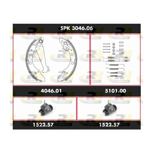 SPK 3046.06 - Brake Set, drum brakes 
