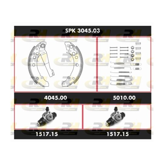 SPK 3045.03 - Brake Set, drum brakes 
