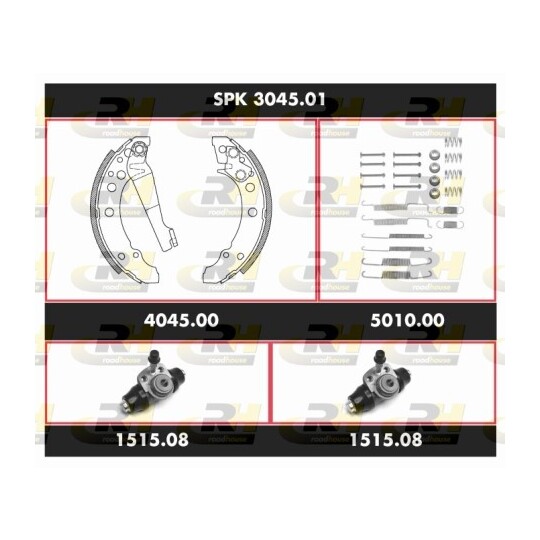 SPK 3045.01 - Brake Set, drum brakes 