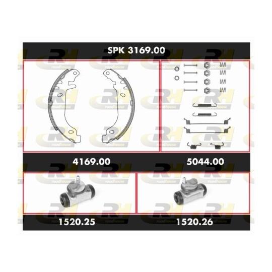SPK 3169.00 - Brake Set, drum brakes 