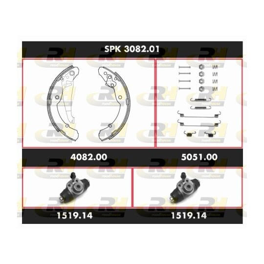 SPK 3082.01 - Brake Set, drum brakes 