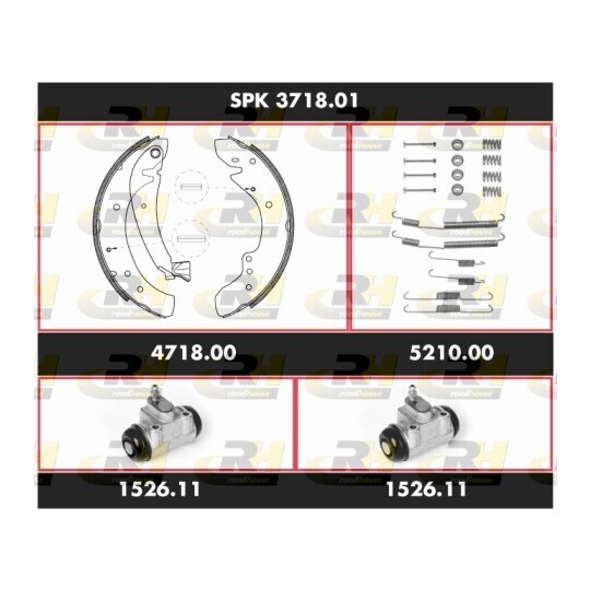 SPK 3718.01 - Brake Set, drum brakes 