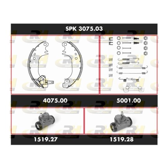 SPK 3075.03 - Brake Set, drum brakes 