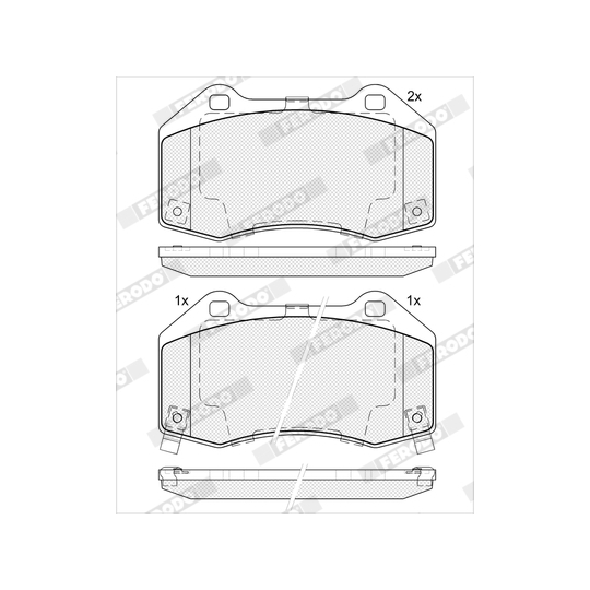 FDB5382 - Brake Pad Set, disc brake 